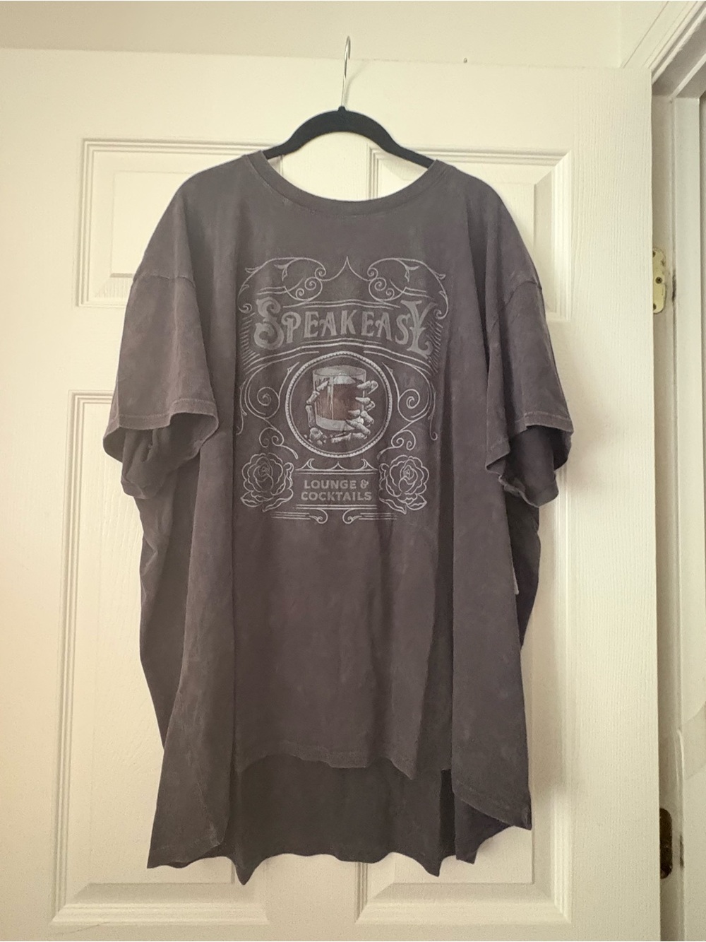 Torrid Sz 3X grayish black relaxed fit heritage jersey  “Speakeasy” crew tee NWT